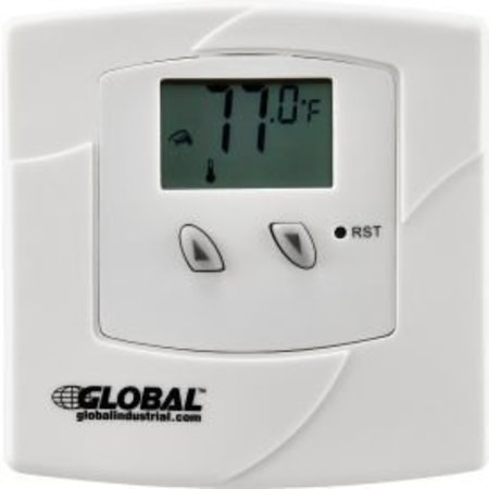 Global Equipment Non-Programmable Thermostat 24V Heat or Cool Only ET180